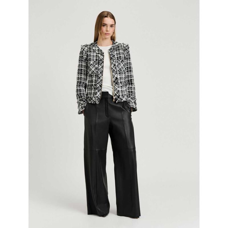 Veronika Maine Wide Check Tweed Jacket image number 3